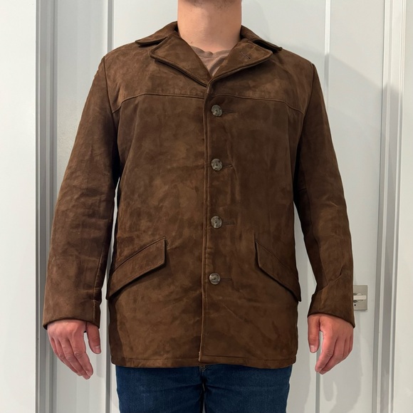 Suede Coat with Fleece Lining (Tall) - Picture 3 of 15